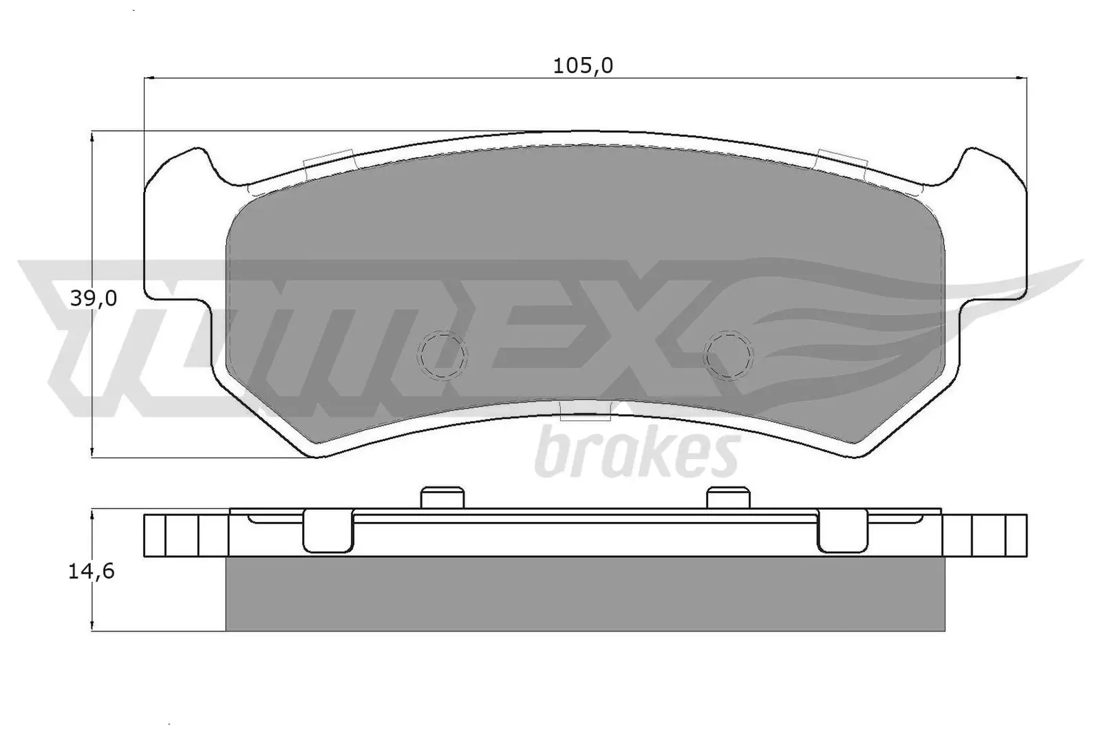 Bremsbelagsatz, Scheibenbremse TOMEX Brakes TX 14-98