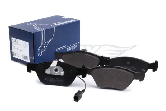 Bremsbelagsatz, Scheibenbremse Vorderachse TOMEX Brakes TX 15-05 Bild Bremsbelagsatz, Scheibenbremse Vorderachse TOMEX Brakes TX 15-05