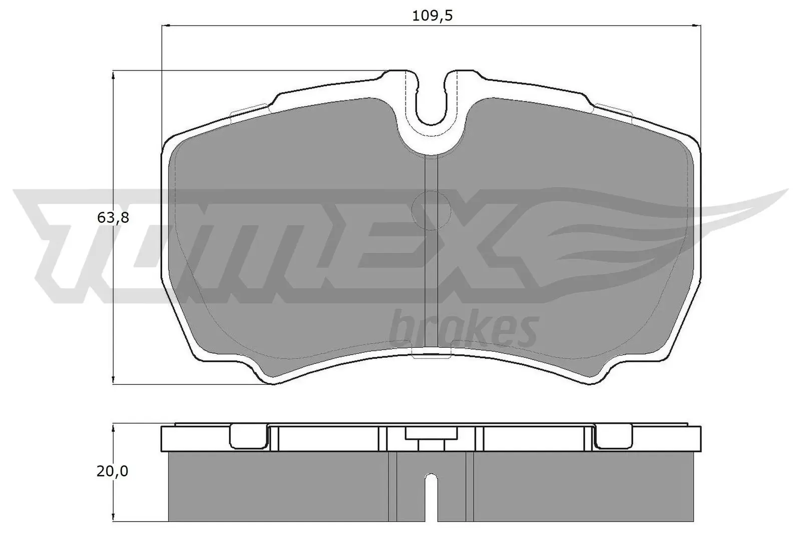 Bremsbelagsatz, Scheibenbremse TOMEX Brakes TX 15-11