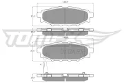 Bremsbelagsatz, Scheibenbremse Hinterachse TOMEX Brakes TX 15-37