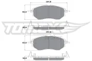 Bremsbelagsatz, Scheibenbremse Vorderachse TOMEX Brakes TX 15-54