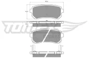 Bremsbelagsatz, Scheibenbremse TOMEX Brakes TX 15-66