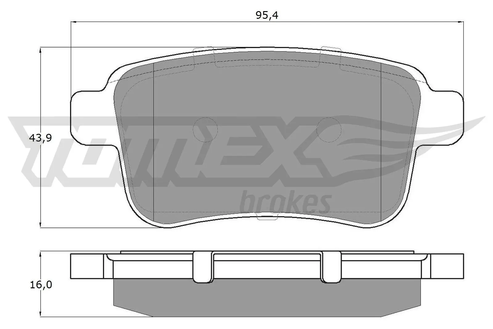 Bremsbelagsatz, Scheibenbremse TOMEX Brakes TX 15-85