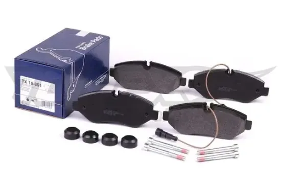 Bremsbelagsatz, Scheibenbremse Vorderachse TOMEX Brakes TX 15-861 Bild Bremsbelagsatz, Scheibenbremse Vorderachse TOMEX Brakes TX 15-861