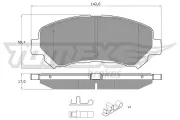 Bremsbelagsatz, Scheibenbremse TOMEX Brakes TX 15-97