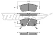 Bremsbelagsatz, Scheibenbremse Vorderachse TOMEX Brakes TX 16-08