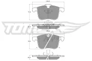 Bremsbelagsatz, Scheibenbremse Vorderachse TOMEX Brakes TX 16-19