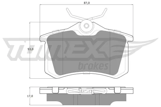 Bremsbelagsatz, Scheibenbremse TOMEX Brakes TX 16-24 Bild Bremsbelagsatz, Scheibenbremse TOMEX Brakes TX 16-24