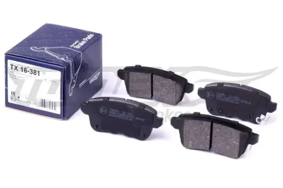Bremsbelagsatz, Scheibenbremse Hinterachse TOMEX Brakes TX 16-381 Bild Bremsbelagsatz, Scheibenbremse Hinterachse TOMEX Brakes TX 16-381