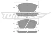 Bremsbelagsatz, Scheibenbremse TOMEX Brakes TX 16-51