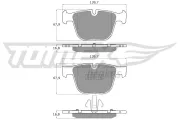 Bremsbelagsatz, Scheibenbremse Hinterachse TOMEX Brakes TX 16-67