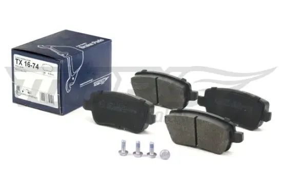 Bremsbelagsatz, Scheibenbremse Hinterachse TOMEX Brakes TX 16-74 Bild Bremsbelagsatz, Scheibenbremse Hinterachse TOMEX Brakes TX 16-74