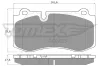 Bremsbelagsatz, Scheibenbremse Vorderachse TOMEX Brakes TX 16-87 Bild Bremsbelagsatz, Scheibenbremse Vorderachse TOMEX Brakes TX 16-87
