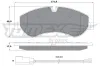Bremsbelagsatz, Scheibenbremse Vorderachse TOMEX Brakes TX 16-95 Bild Bremsbelagsatz, Scheibenbremse Vorderachse TOMEX Brakes TX 16-95