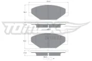Bremsbelagsatz, Scheibenbremse Vorderachse TOMEX Brakes TX 16-98