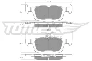 Bremsbelagsatz, Scheibenbremse TOMEX Brakes TX 17-021