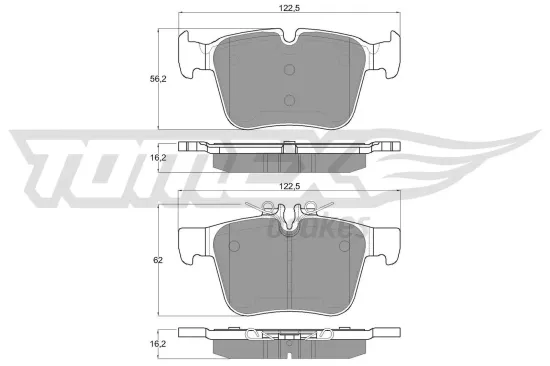 Bremsbelagsatz, Scheibenbremse TOMEX Brakes TX 17-051 Bild Bremsbelagsatz, Scheibenbremse TOMEX Brakes TX 17-051