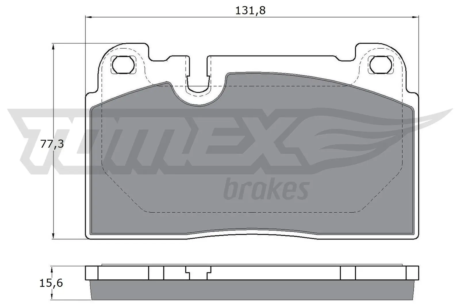 Bremsbelagsatz, Scheibenbremse Vorderachse TOMEX Brakes TX 17-14