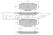 Bremsbelagsatz, Scheibenbremse Vorderachse TOMEX Brakes TX 17-20