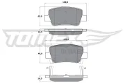 Bremsbelagsatz, Scheibenbremse Hinterachse TOMEX Brakes TX 17-21