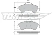 Bremsbelagsatz, Scheibenbremse Vorderachse TOMEX Brakes TX 17-28