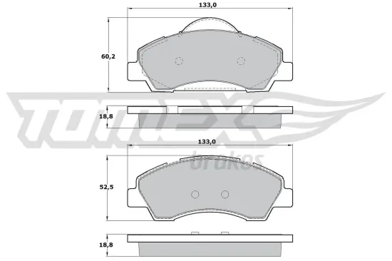 Bremsbelagsatz, Scheibenbremse TOMEX Brakes TX 17-28 Bild Bremsbelagsatz, Scheibenbremse TOMEX Brakes TX 17-28