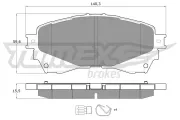 Bremsbelagsatz, Scheibenbremse Vorderachse TOMEX Brakes TX 17-41