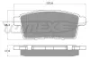 Bremsbelagsatz, Scheibenbremse Hinterachse TOMEX Brakes TX 17-43 Bild Bremsbelagsatz, Scheibenbremse Hinterachse TOMEX Brakes TX 17-43