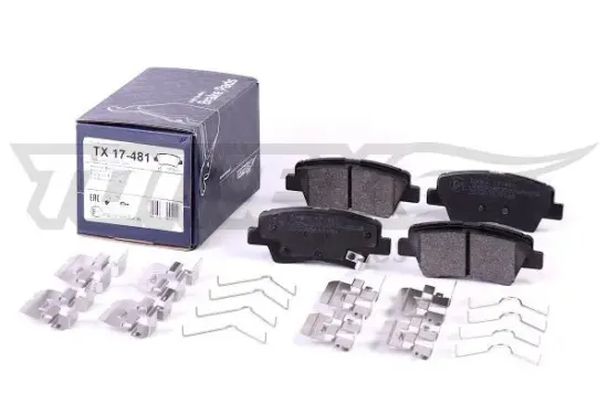 Bremsbelagsatz, Scheibenbremse Hinterachse TOMEX Brakes TX 17-481 Bild Bremsbelagsatz, Scheibenbremse Hinterachse TOMEX Brakes TX 17-481