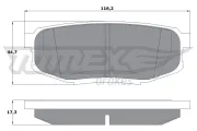 Bremsbelagsatz, Scheibenbremse TOMEX Brakes TX 17-78