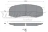 Bremsbelagsatz, Scheibenbremse Hinterachse TOMEX Brakes TX 17-79