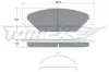 Bremsbelagsatz, Scheibenbremse Vorderachse TOMEX Brakes TX 17-80 Bild Bremsbelagsatz, Scheibenbremse Vorderachse TOMEX Brakes TX 17-80