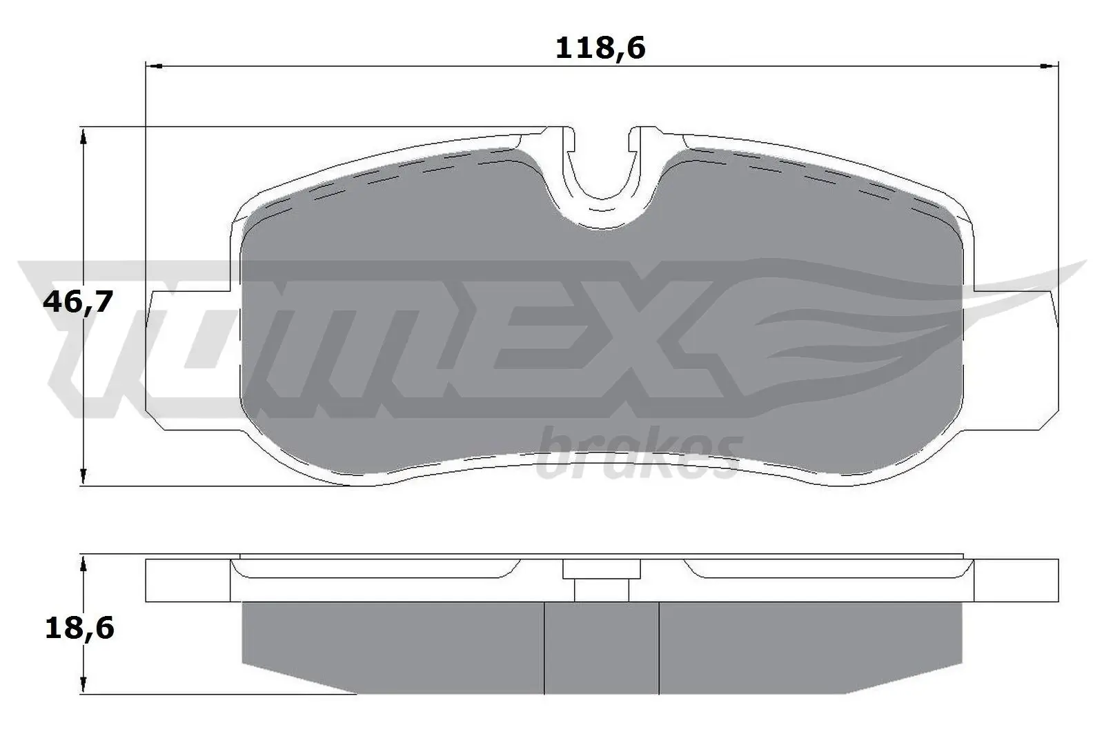Bremsbelagsatz, Scheibenbremse Hinterachse TOMEX Brakes TX 17-81