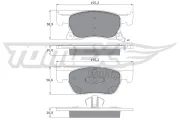 Bremsbelagsatz, Scheibenbremse Vorderachse TOMEX Brakes TX 17-86