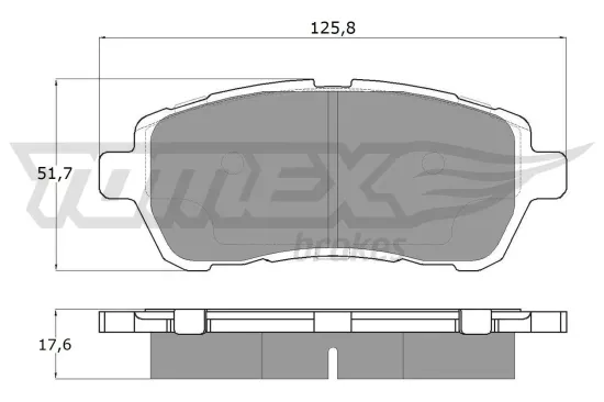 Bremsbelagsatz, Scheibenbremse TOMEX Brakes TX 17-95 Bild Bremsbelagsatz, Scheibenbremse TOMEX Brakes TX 17-95