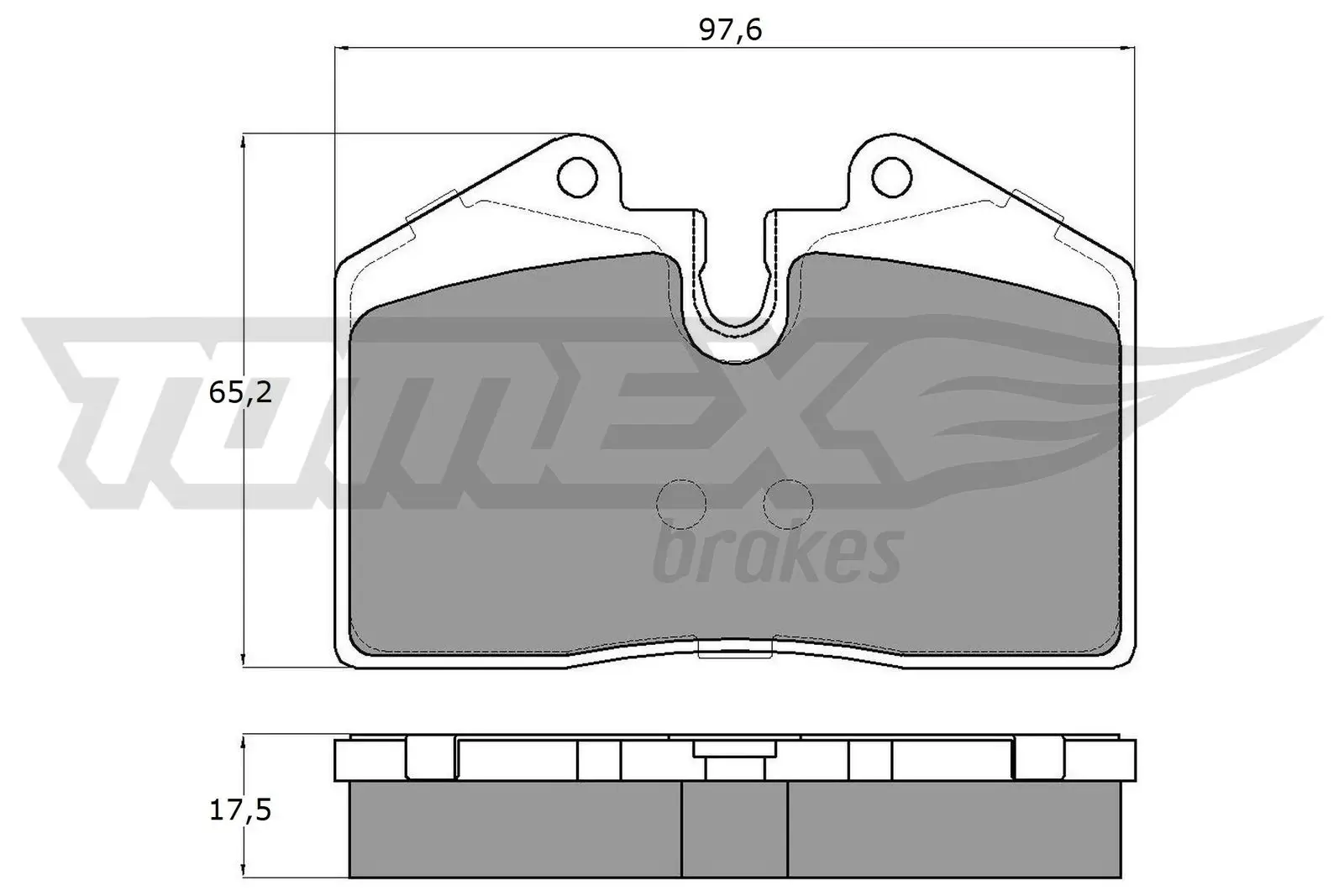 Bremsbelagsatz, Scheibenbremse TOMEX Brakes TX 18-02