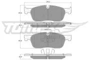 Bremsbelagsatz, Scheibenbremse TOMEX Brakes TX 18-151