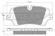 Bremsbelagsatz, Scheibenbremse Hinterachse TOMEX Brakes TX 18-34