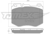 Bremsbelagsatz, Scheibenbremse TOMEX Brakes TX 18-52