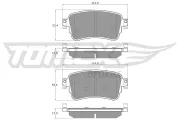 Bremsbelagsatz, Scheibenbremse TOMEX Brakes TX 18-64