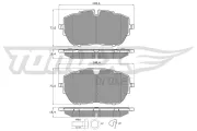 Bremsbelagsatz, Scheibenbremse Vorderachse TOMEX Brakes TX 18-65