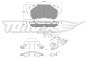 Bremsbelagsatz, Scheibenbremse TOMEX Brakes TX 18-66