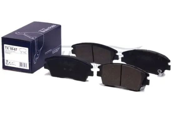 Bremsbelagsatz, Scheibenbremse Vorderachse TOMEX Brakes TX 18-67 Bild Bremsbelagsatz, Scheibenbremse Vorderachse TOMEX Brakes TX 18-67