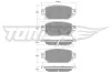 Bremsbelagsatz, Scheibenbremse Hinterachse TOMEX Brakes TX 18-69 Bild Bremsbelagsatz, Scheibenbremse Hinterachse TOMEX Brakes TX 18-69