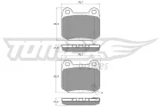 Bremsbelagsatz, Scheibenbremse TOMEX Brakes TX 18-72