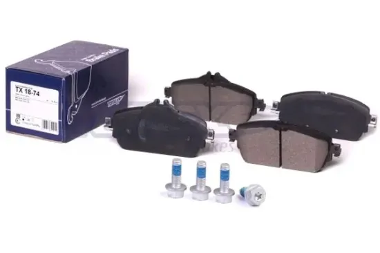 Bremsbelagsatz, Scheibenbremse Vorderachse TOMEX Brakes TX 18-74 Bild Bremsbelagsatz, Scheibenbremse Vorderachse TOMEX Brakes TX 18-74