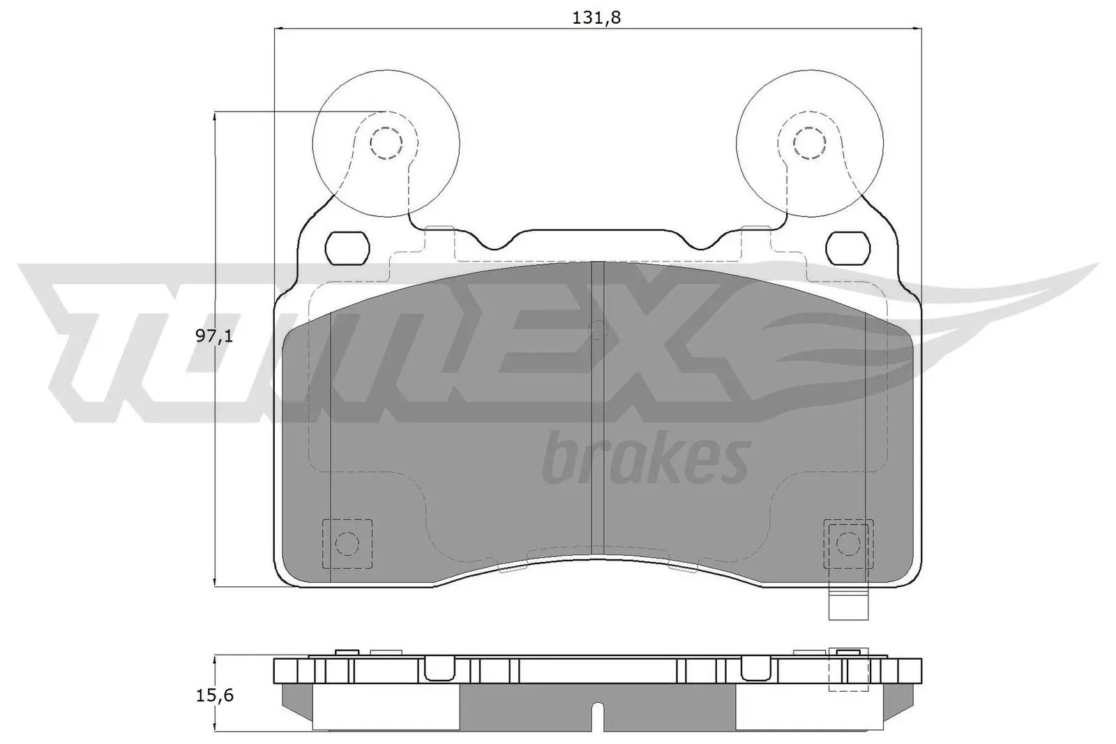Bremsbelagsatz, Scheibenbremse Vorderachse TOMEX Brakes TX 18-89