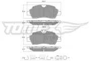 Bremsbelagsatz, Scheibenbremse Hinterachse TOMEX Brakes TX 18-92