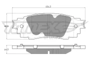 Bremsbelagsatz, Scheibenbremse TOMEX Brakes TX 18-98