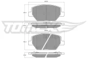 Bremsbelagsatz, Scheibenbremse Vorderachse TOMEX Brakes TX 19-10